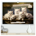 Märchenhafte Helden - Eine Reise in die magische Welt unserer Katzen (hochwertiger Premium Wandkalender 2024 DIN A2 quer), Kunstdruck in Hochglanz