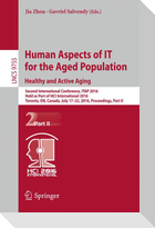 Human Aspects of IT for the Aged Population. Healthy and Active Aging