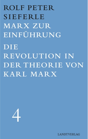 Sieferle, Rolf Dieter. Marx zur Einführung / Die Revolution in der Theorie von Karl Marx - Werkausgabe Band 4. Manuscriptum, 2019.