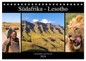 Südafrika - Lesotho (Tischkalender 2024 DIN A5 quer), CALVENDO Monatskalender