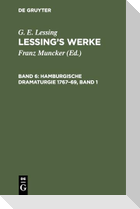 Hamburgische Dramaturgie 1767¿69, Band 1
