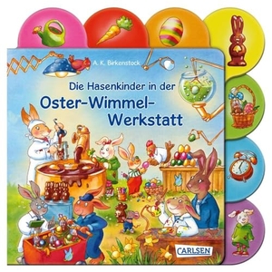 Birkenstock, Anna Karina. Die Hasenkinder in der Oster-Wimmel-Werkstatt - Lustige erste Osterhasengeschichte zum Suchen und Entdecken ab 2. Carlsen Verlag GmbH, 2024.