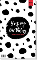 Geburtstagskalender immerwährend | Jahresunabhängiger Kalender für Geburtstage in schwarz/weiß | Geburtstagsübersicht zum Aufhängen mit Spiralbindung für die Familie und fürs Büro