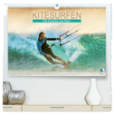 Kitesurfen: Mit Drachen am Meer (hochwertiger Premium Wandkalender 2024 DIN A2 quer), Kunstdruck in Hochglanz
