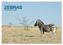 Zebras - Faszination der Streifen (Tischkalender 2025 DIN A5 quer), CALVENDO Monatskalender