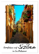 Dorfleben auf Sizilien (Wandkalender 2025 DIN A2 hoch), CALVENDO Monatskalender