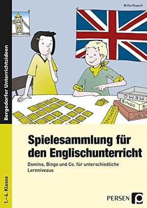 Klopsch, Britta. Spielesammlung für den Englischunterricht - Domino, Bingo & Co. für unterschiedliche Lernniveaus (1. bis 4. Klasse). Persen Verlag i.d. AAP, 2024.