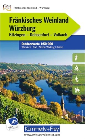 Hallwag Kümmerly+Frey AG (Hrsg.). Fränkisches Weinland - Würzburg Kitzingen, Ochsenfurt, Volkach Nr. 56 Outdoorkarte Deutschland 1:50 000 - Free Download mit HKF Outdoor App. Kümmerly und Frey, 2022.