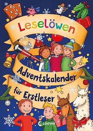 Hierteis, Eva / Taube, Anna et al. Leselöwen-Adventskalender für Erstleser - Bezaubernde Geschichten zur Weihnachtszeit in 24 Kapiteln. Loewe Verlag GmbH, 2023.