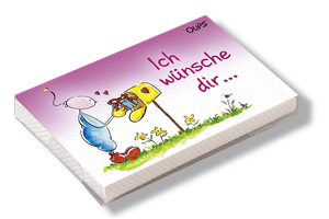 Hörtenhuber, Kurt. Oups Kärtchenbox - Ich wünsche Dir ... - 24 Kärtchen mit "Ich wünsche Dir"-Sprüchen und herzerfrischenden Illustrationen. werteART Verlag GmbH, 2013.
