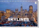 Skylines weltweit (Tischkalender 2022 DIN A5 quer)