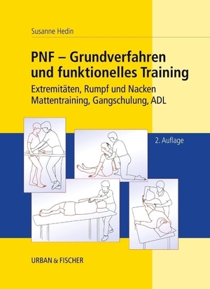 Hedin, Susanne. PNF - Grundverfahren und funktionelles Training - Extremitäten, Rumpf und Nacken, Mattentraining, Gangschulung, ADL. Urban & Fischer/Elsevier, 2002.