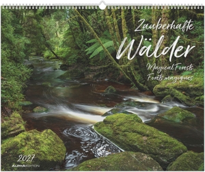 Neumann Verlage GmbH & Co KG (Hrsg.). Zauberhafte Wälder 2027 - Wandkalender 52x42,5 cm mit 12 Waldlandschaften, sprachneutralem Kalendarium und Spiralbindung. Neumann Verlage GmbH & Co, 2026.