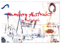 Hamburg Abstrakt (Wandkalender 2025 DIN A2 quer), CALVENDO Monatskalender
