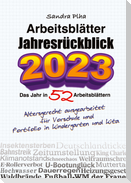 KitaFix-Kreativ: Arbeitsblätter Jahresrückblick 2023 (Das Jahr in 52 Arbeitsblättern)