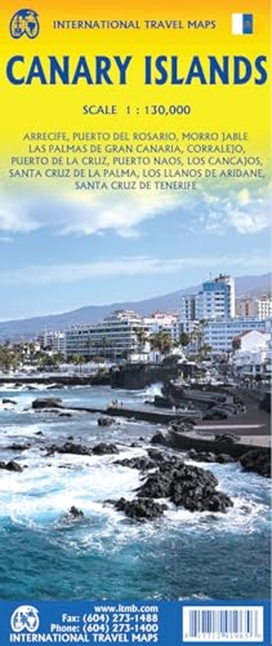 Canary Islands - 1:130000. International Travel Maps, 2026.
