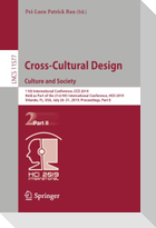 Cross-Cultural Design. Culture and Society