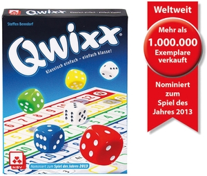 Benndorf, Steffen. Qwixx - Klassich einfach .  einfach klasse. Nürnberger-Spielkarten, 2012.