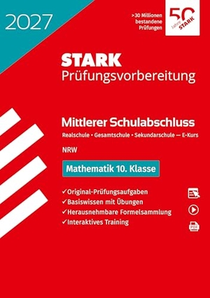 STARK Mathematik - Mittlerer Schulabschluss (MSA) 2027 NRW Realschule/ Gesamtschule EK/Sekundarschule - Prüfungsvorbereitung. Stark Verlag GmbH, 2026.