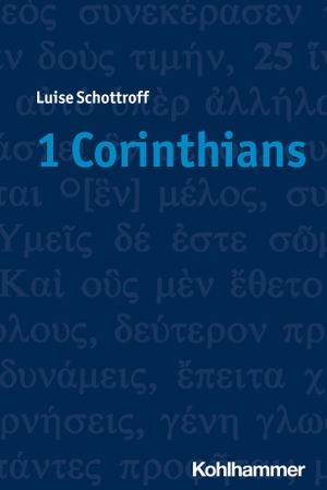 Schottroff, Luise. 1 Corinthians. Kohlhammer W., 2