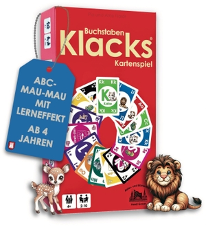 Hardt, Arne / Pia Hardt. Buchstaben Klacks - Kartenspiel zum spielerischen Entdecken des Alphabets | 2-10 Spieler | ab 4 Jahren. Alster- und ElbHarmonie, 2025.