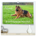 Hunde - Beste Freunde der Menschen (hochwertiger Premium Wandkalender 2025 DIN A2 quer), Kunstdruck in Hochglanz