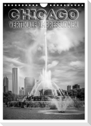 CHICAGO Vertikale Impressionen (Wandkalender 2024 DIN A4 hoch), CALVENDO Monatskalender