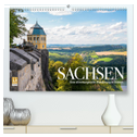 Sachsen - Eine stimmungsvolle Wanderung in Bildern (hochwertiger Premium Wandkalender 2025 DIN A2 quer), Kunstdruck in Hochglanz