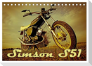 Simson S51 (Tischkalender 2025 DIN A5 quer), CALVENDO Monatskalender