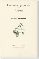 Lecciones de solfeo y piano