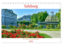 Salzburg - Die romantische Mozartstadt (Tischkalender 2024 DIN A5 quer), CALVENDO Monatskalender