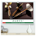 Darts. Konzentration - Sport - Spannung (hochwertiger Premium Wandkalender 2024 DIN A2 quer), Kunstdruck in Hochglanz