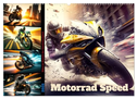 Motorrad Speed (Wandkalender 2025 DIN A2 quer), CALVENDO Monatskalender