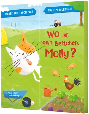 Reider, Katja. Klapp auf! Such mit!: Wo ist dein Bettchen, Molly? - Bauernhof-Pappebuch mit Aufklappseiten. Esslinger Verlag, 2023.