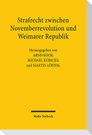 Strafrecht zwischen Novemberrevolution und Weimarer Republik