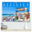 Sizilien - Von Palermo nach Cefalù (hochwertiger Premium Wandkalender 2024 DIN A2 quer), Kunstdruck in Hochglanz