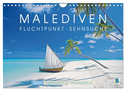 Die Malediven: Fluchtpunkt Sehnsucht (Wandkalender 2024 DIN A4 quer), CALVENDO Monatskalender