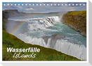Wasserfälle Islands (Tischkalender 2024 DIN A5 quer), CALVENDO Monatskalender