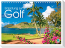 Einladung zum Golf (Wandkalender 2024 DIN A4 quer), CALVENDO Monatskalender