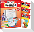 180 Days(r) Reading, Math, Writing, & Language for Grade 1: 4-Book Set