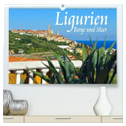 Ligurien - Berge und Meer (hochwertiger Premium Wandkalender 2025 DIN A2 quer), Kunstdruck in Hochglanz