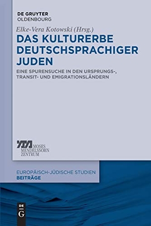 Kotowski, Elke-Vera (Hrsg.). Das Kulturerbe deutschsprachiger Juden - Eine Spurensuche in den Ursprungs-, Transit- und Emigrationsländern. De Gruyter Oldenbourg, 2017.