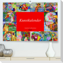 Kunstkalender. Farbenfrohe Tier-Illustrationen (Premium, hochwertiger DIN A2 Wandkalender 2023, Kunstdruck in Hochglanz)