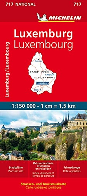 Michelin Luxemburg - Straßen- und Tourismuskarte 1:150.000. Michelin Editions, 2026.