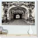 Dresden Schwarz Weiss 2022 (Premium, hochwertiger DIN A2 Wandkalender 2022, Kunstdruck in Hochglanz)