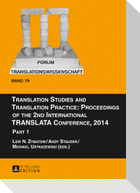 Translation Studies and Translation Practice: Proceedings of the 2nd International TRANSLATA Conference, 2014