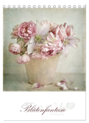 Blütenfantasie (Tischkalender 2024 DIN A5 hoch), CALVENDO Monatskalender