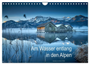 Am Wasser entlang in den Alpen (Wandkalender 2024 DIN A4 quer), CALVENDO Monatskalender