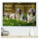 PON - Welpen, jeder Tag ein großes Abenteuer (hochwertiger Premium Wandkalender 2024 DIN A2 quer), Kunstdruck in Hochglanz