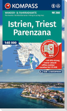 KOMPASS Wanderkarte 260 Istrien, Triest, Parenzana 1:65.000
